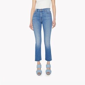 MOTHER The Mid Rise Dazzler Ankle Fray